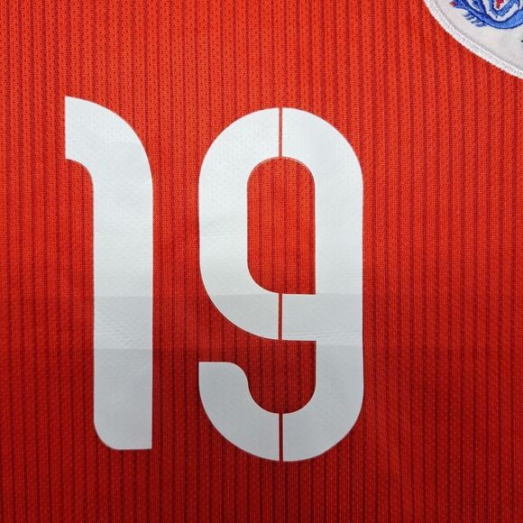 Nike Authentic England Football Soccer Jersey Men L Sterling #19 Red 2014 New - Picture 9 of 16